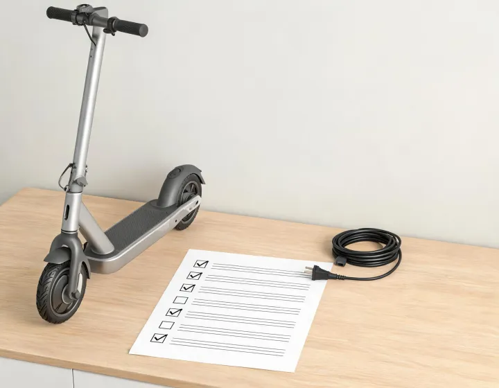 scooter specification checklist reference