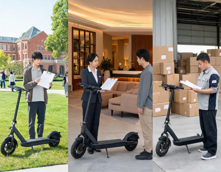 Commercial electric scooter use planning